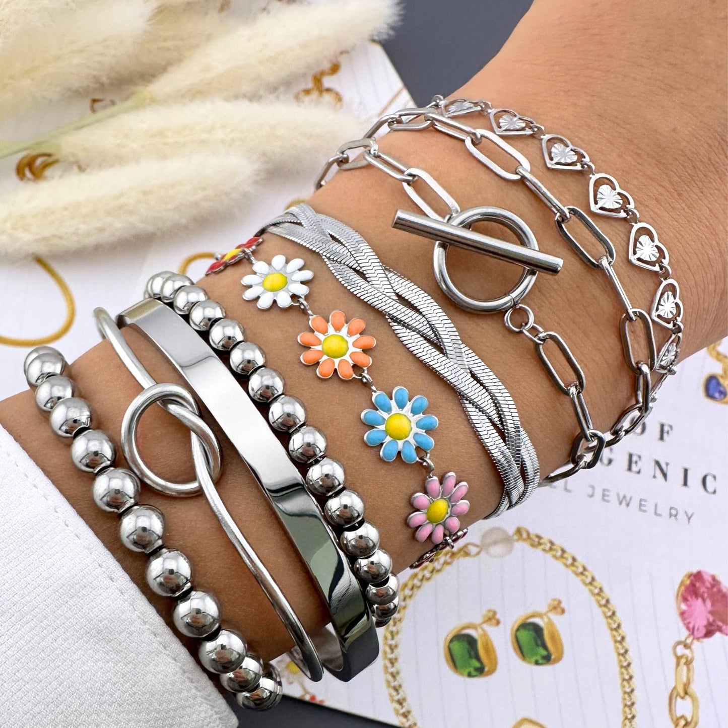 Stainless Steel Ball Bracelet