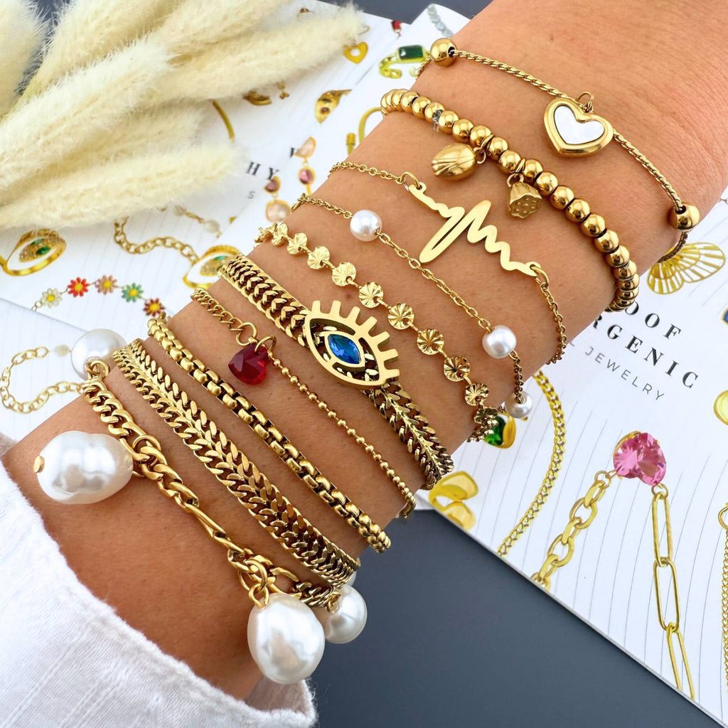 18K Gold Plated Sunburst Bracelet