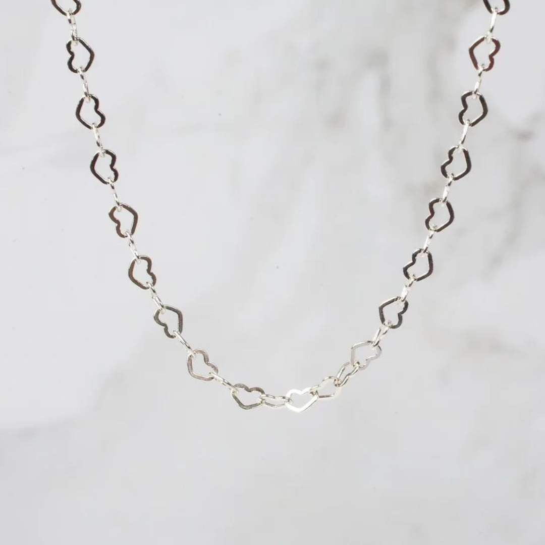 Hearts - Sterling Silver Chain