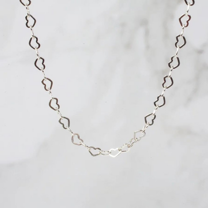 Hearts - Sterling Silver Chain