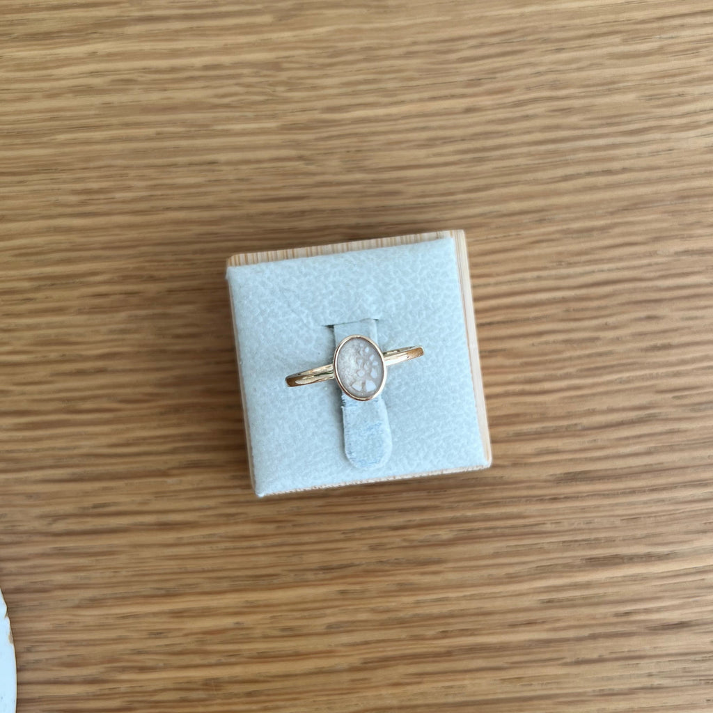 Solid Gold Oval Ring