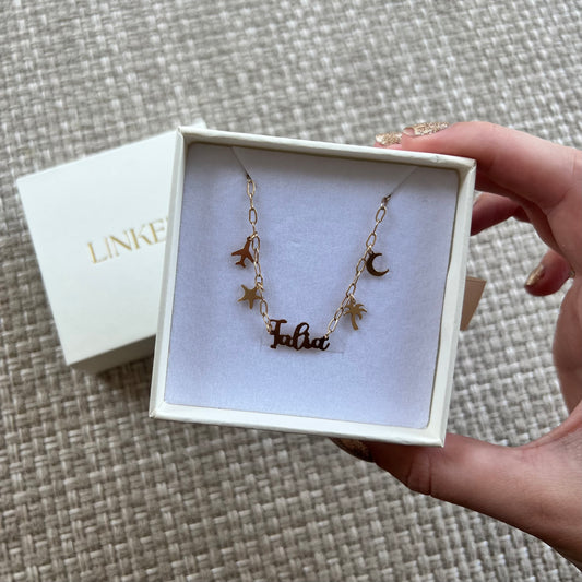 Personalised 'Name + Charm' Necklace
