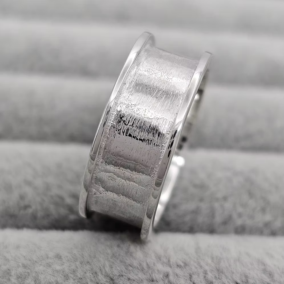 Sterling Silver 8mm Channel Ring