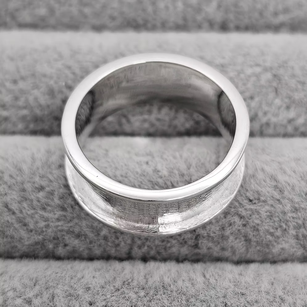 Sterling Silver 8mm Channel Ring