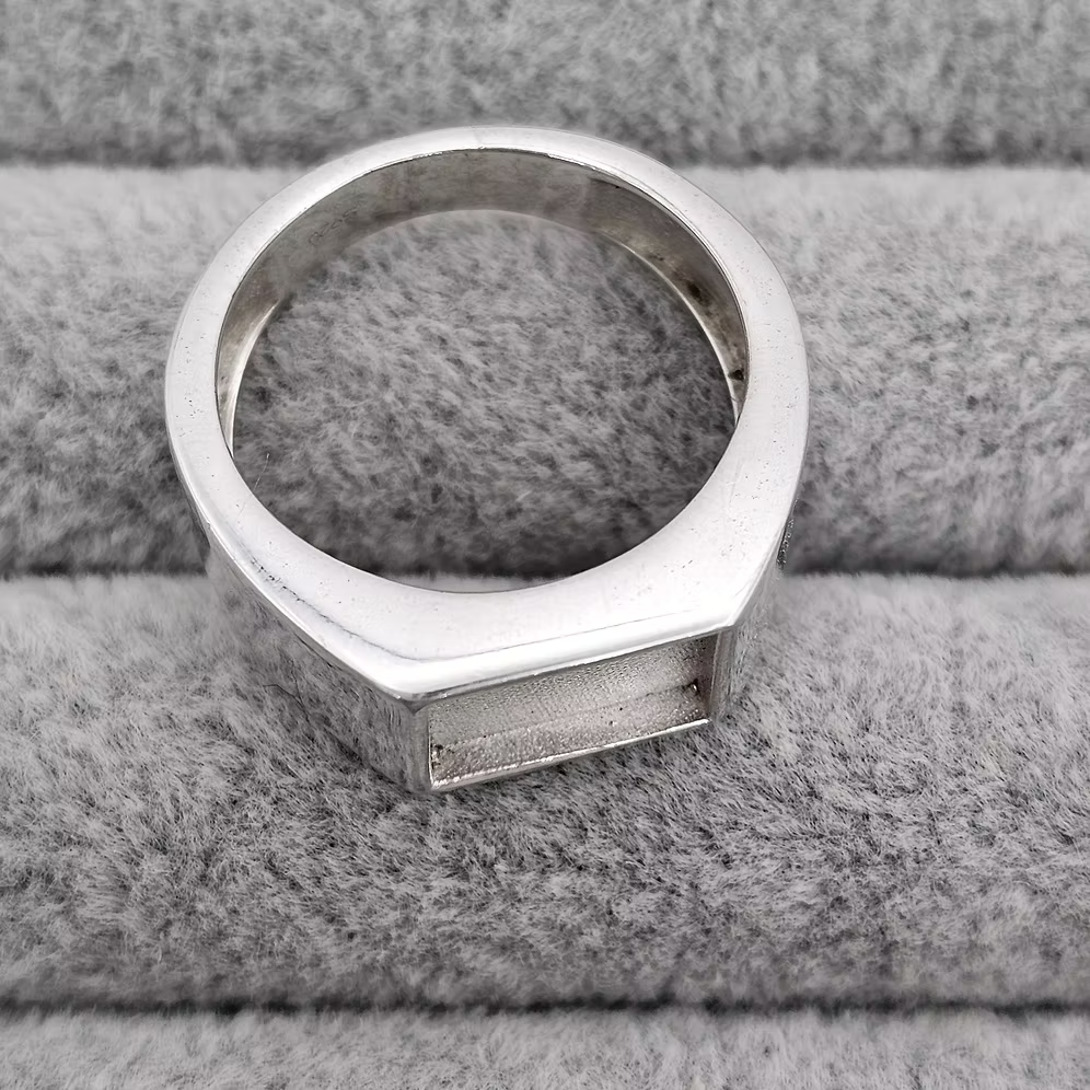 Sterling Silver Rectangular Signet Ring