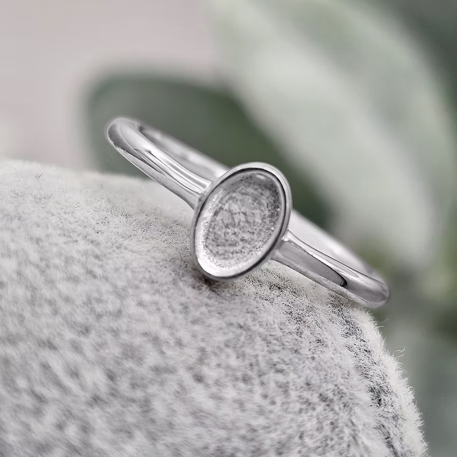 Sterling Silver Oval Ring