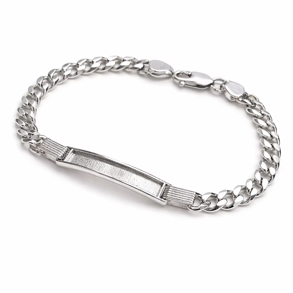 Men's Sterling Silver Chunky Curb Bracelet
