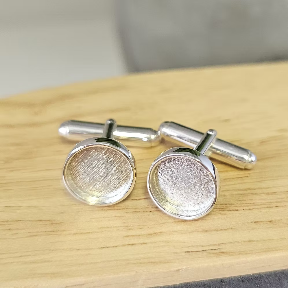 Men's Sterling Silver Cufflinks