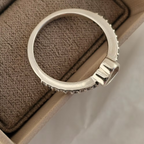 Sterling Silver Dainty Heart CZ Ring