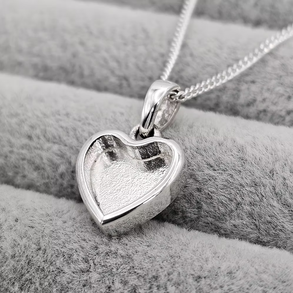 Sterling Silver 12mm Heart Charm Only