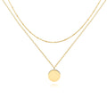 Double Layer Disc Necklace