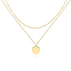 Double Layer Disc Necklace
