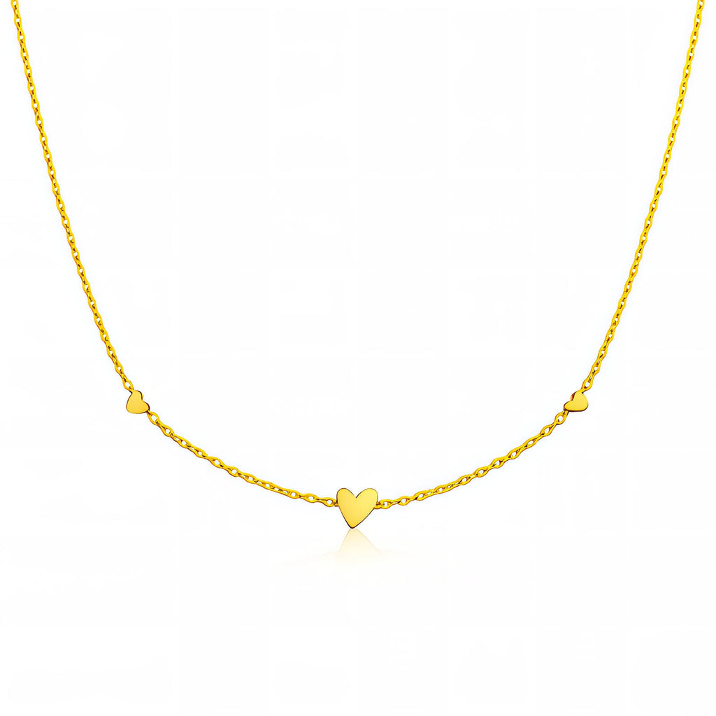Trio Heart Necklace