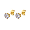 Cubic Zirconia Stud Earrings