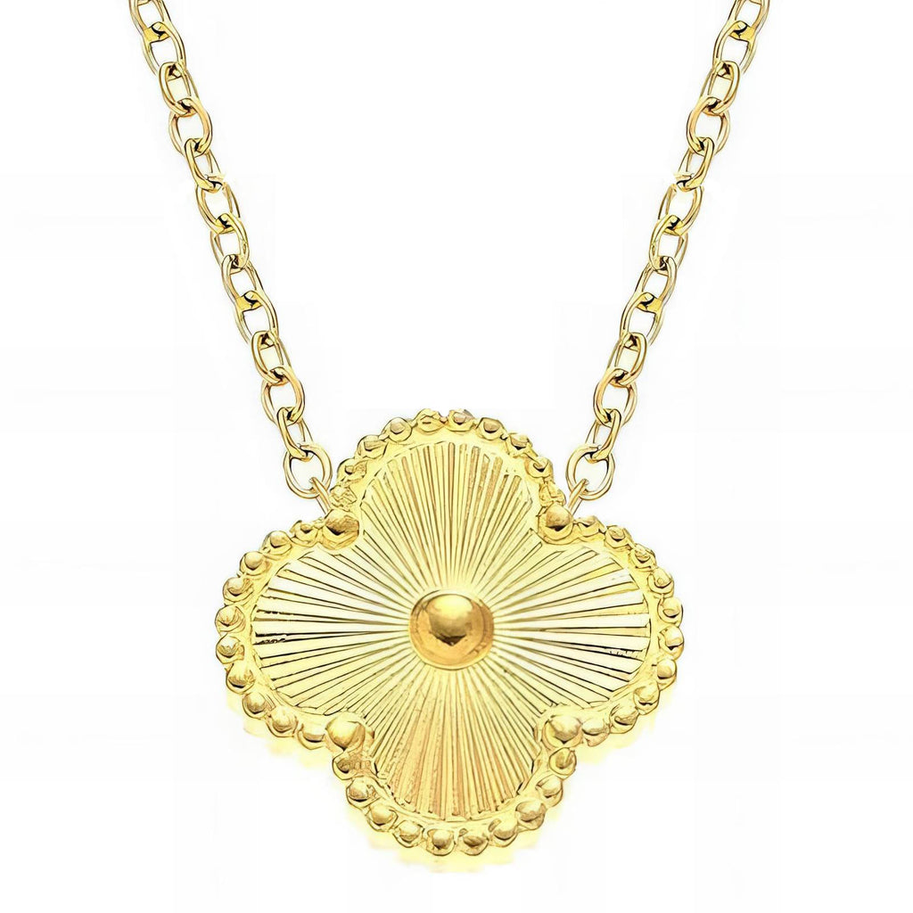 18K Gold Plated Clover Necklace