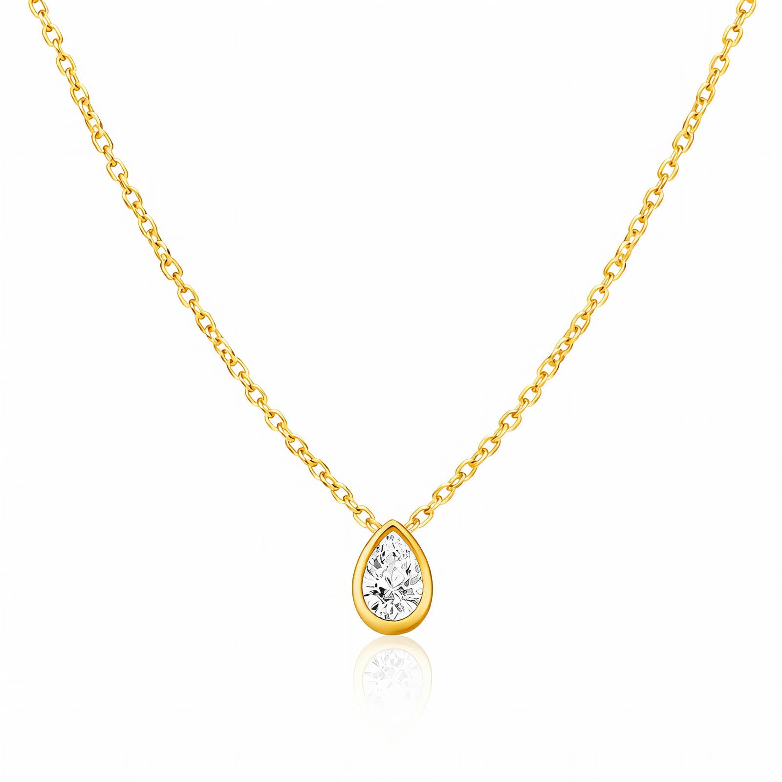 Crystal Teardrop Necklace
