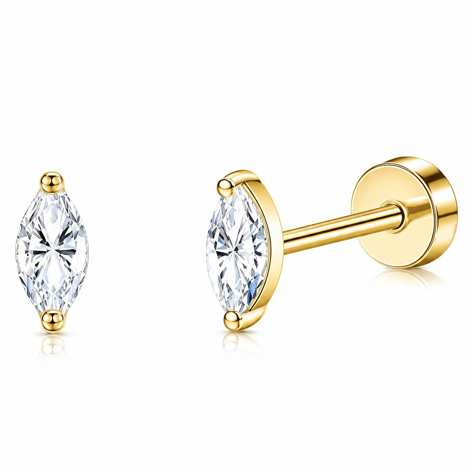 Marquise Stud Earrings