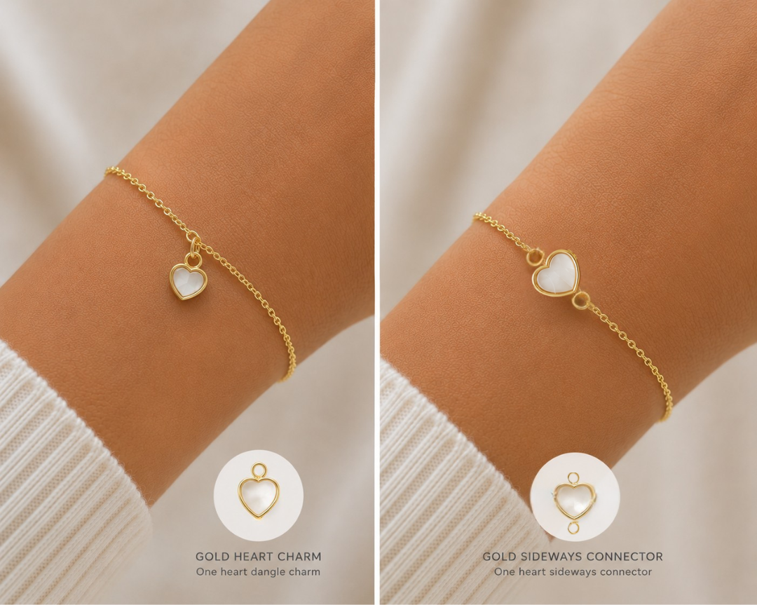 14K Gold Filled Heart Bracelet