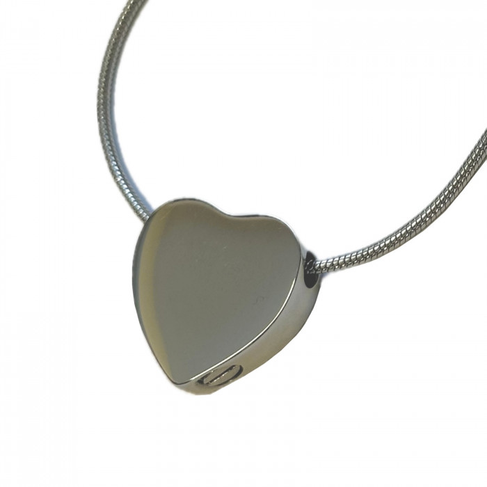 Stainless Steel Heart Necklace Urn
