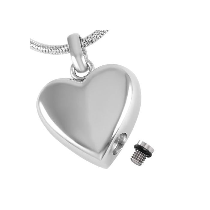 Stainless Steel Double Paw Heart Pendant/Necklace