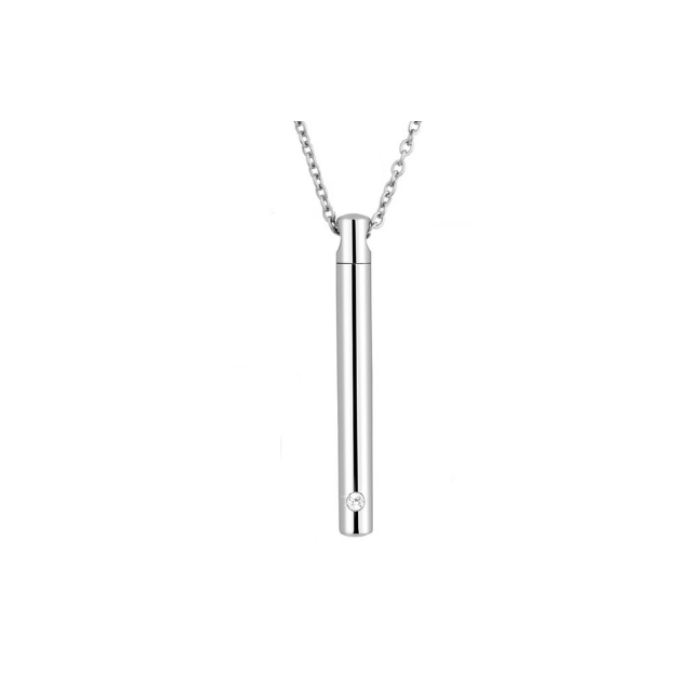 Stainless Steel Slim Tube Pendant/Necklace