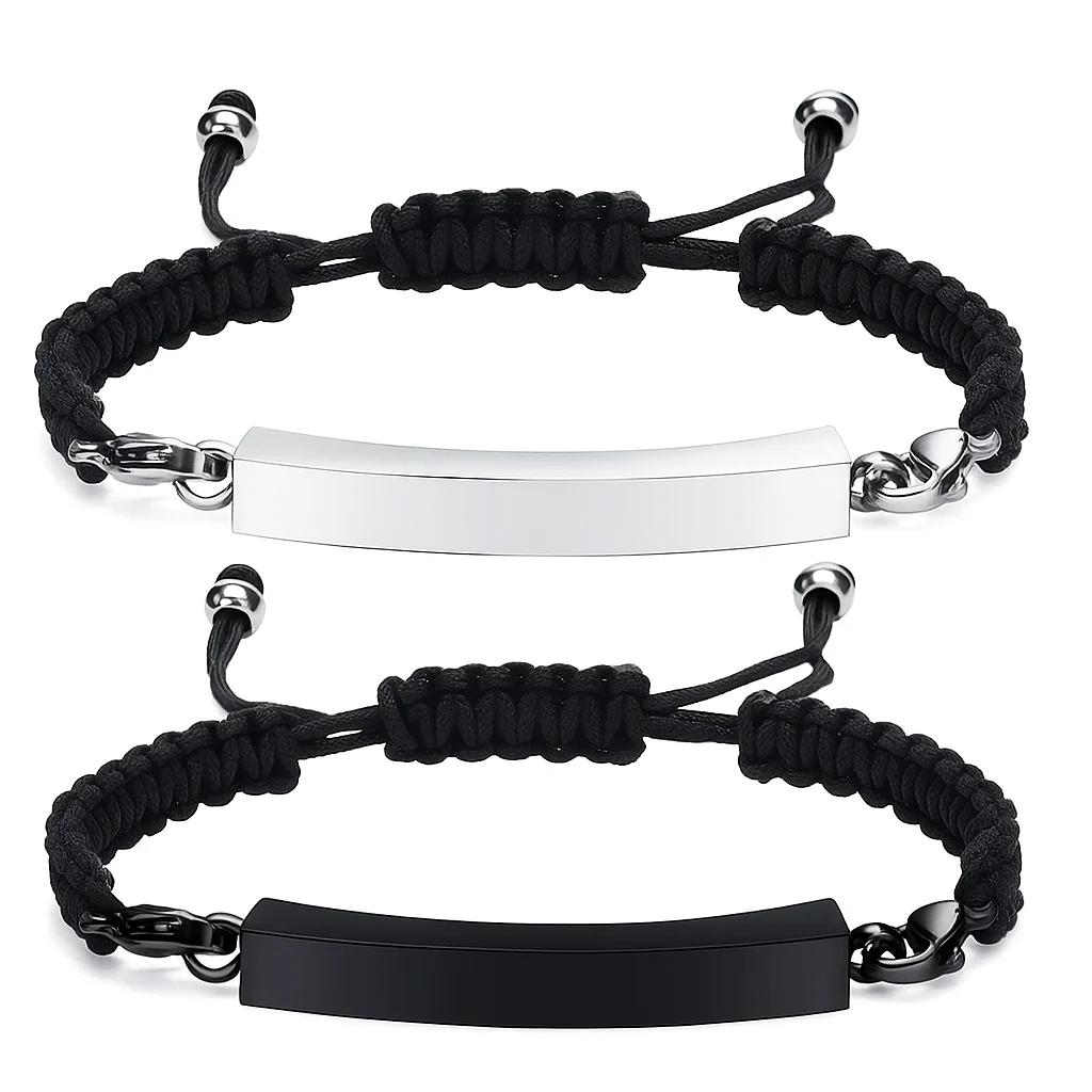 Stainless Steel Adjustable Rope Bracelet
