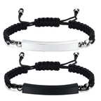 Stainless Steel Adjustable Rope Bracelet