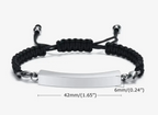 Stainless Steel Adjustable Rope Bracelet