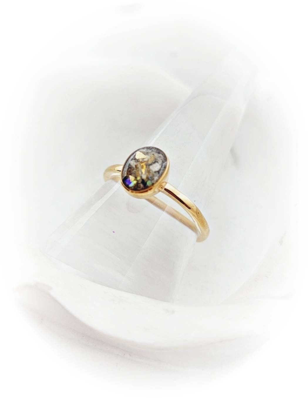 Solid Gold Oval Ring