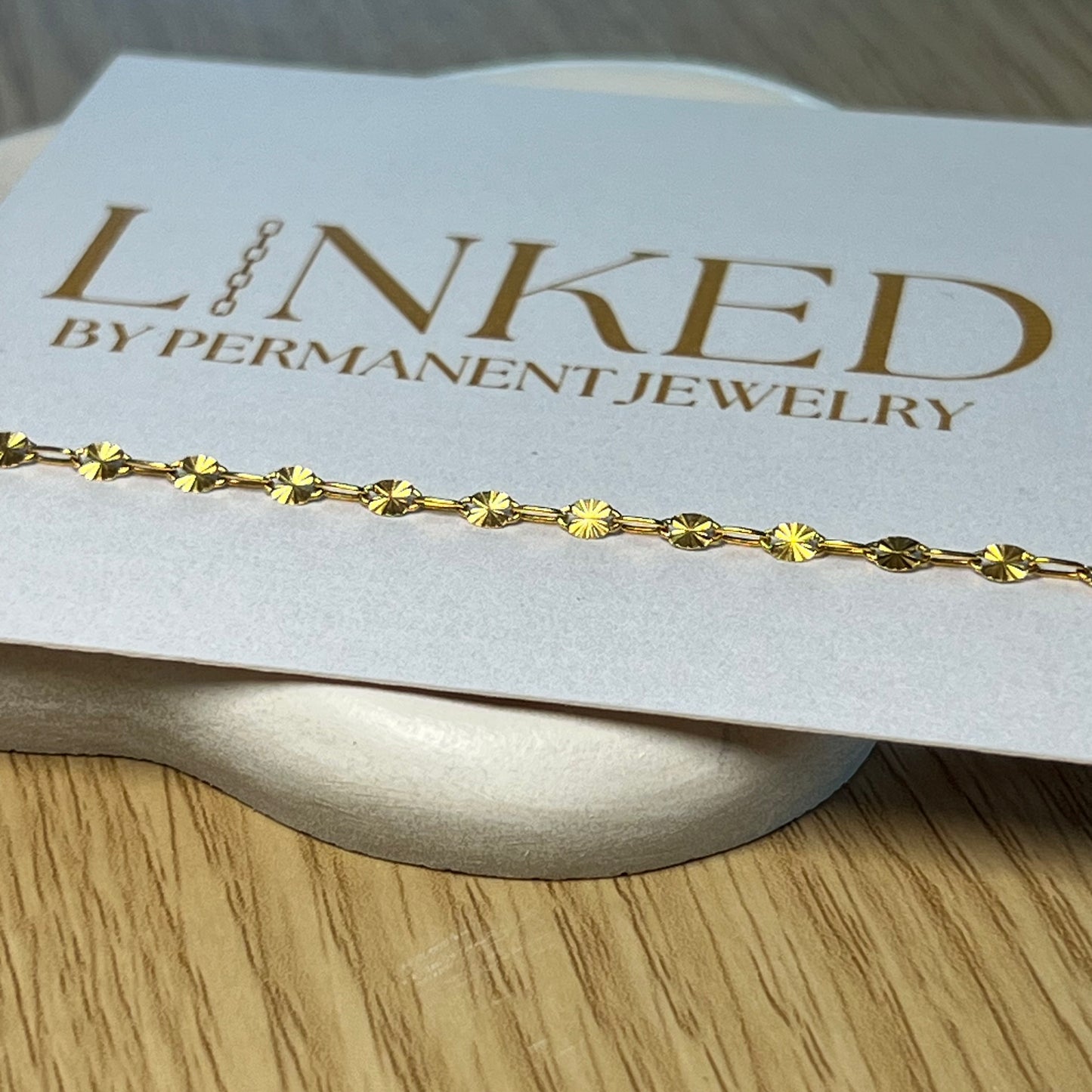 Sunburst Paperclip - 14K Gold Filled Chain