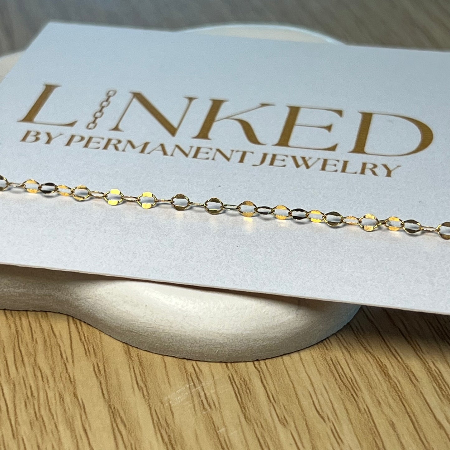 Dapped Rolo - 14K Gold Filled Chain