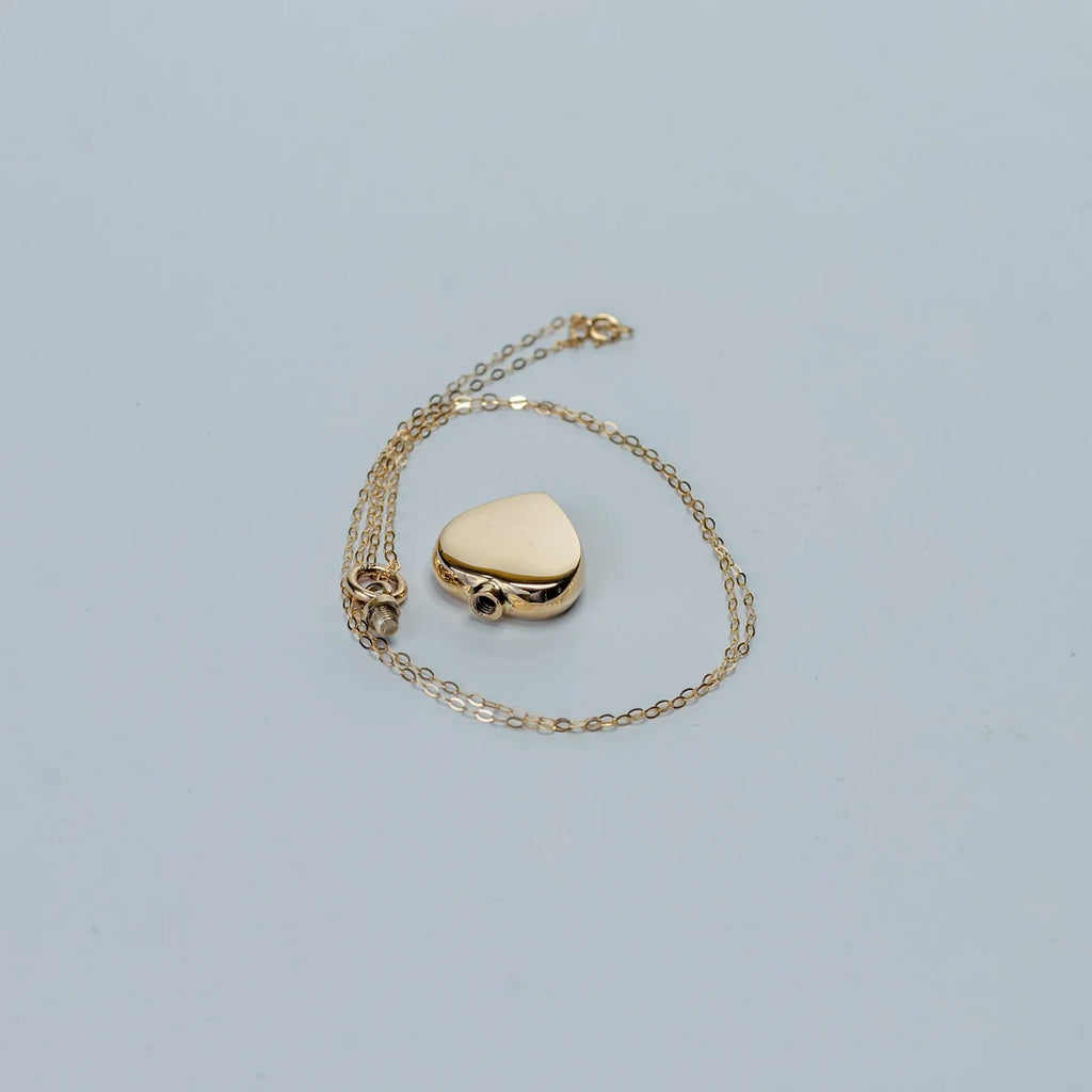 18k Solid Gold Heart Urn