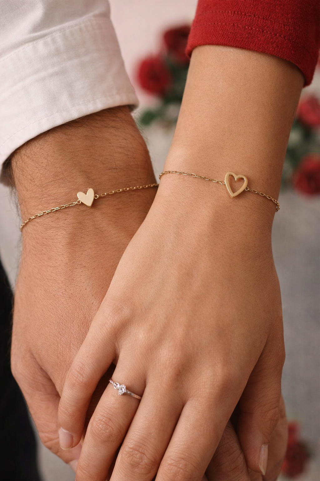 Matching Heart Jewelry Set