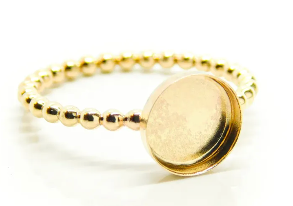 Solid Gold 'Bubble' Ring
