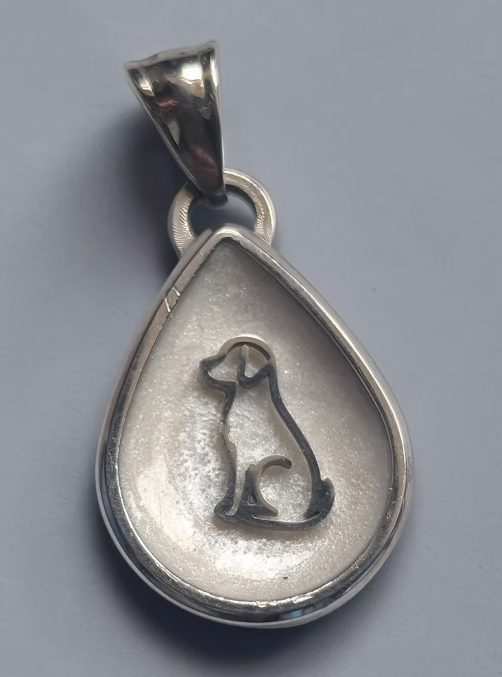 Stainless Steel Teardrop Keepsake Necklace with Insert