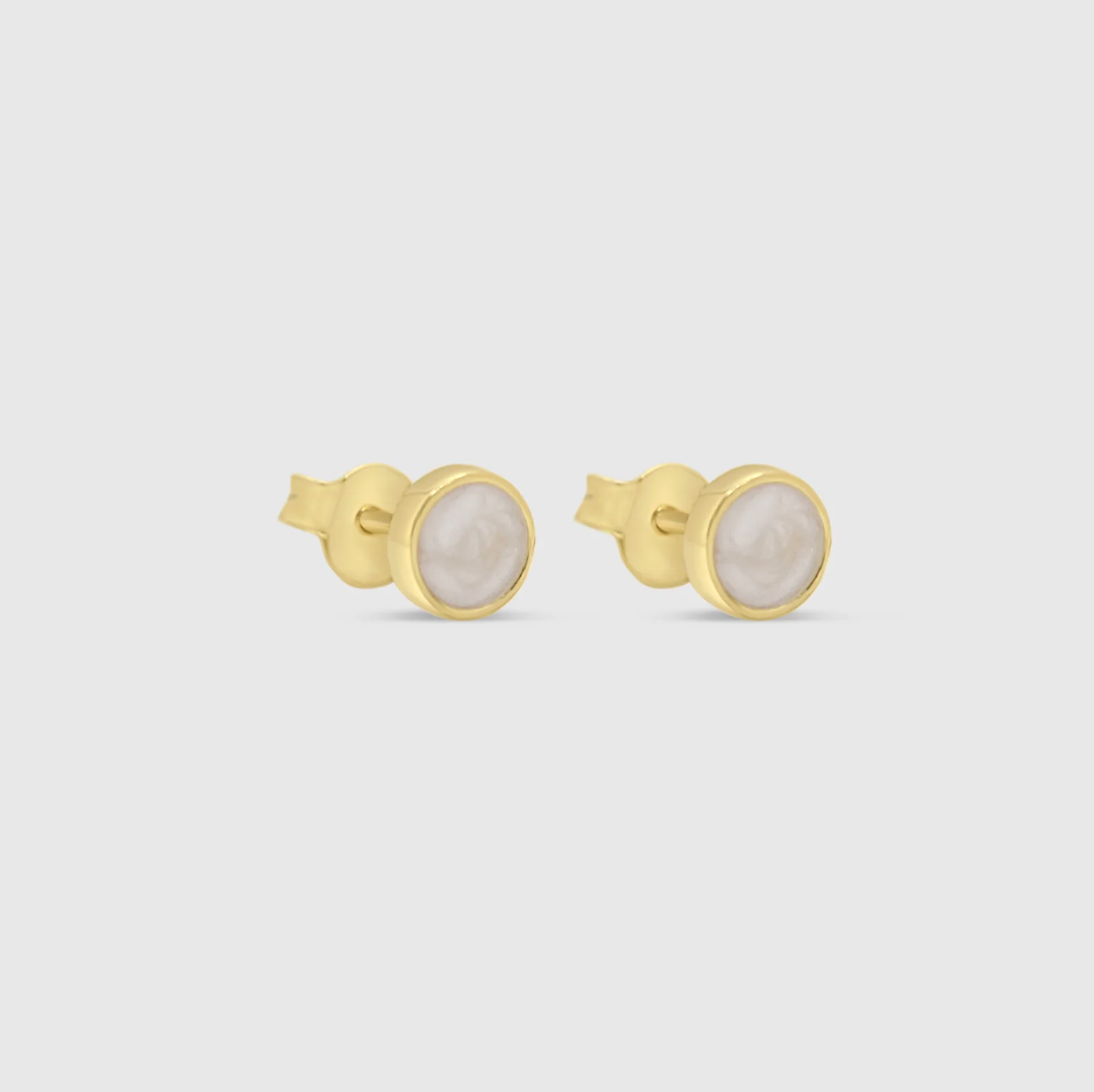 Solid Gold Stud Earrings