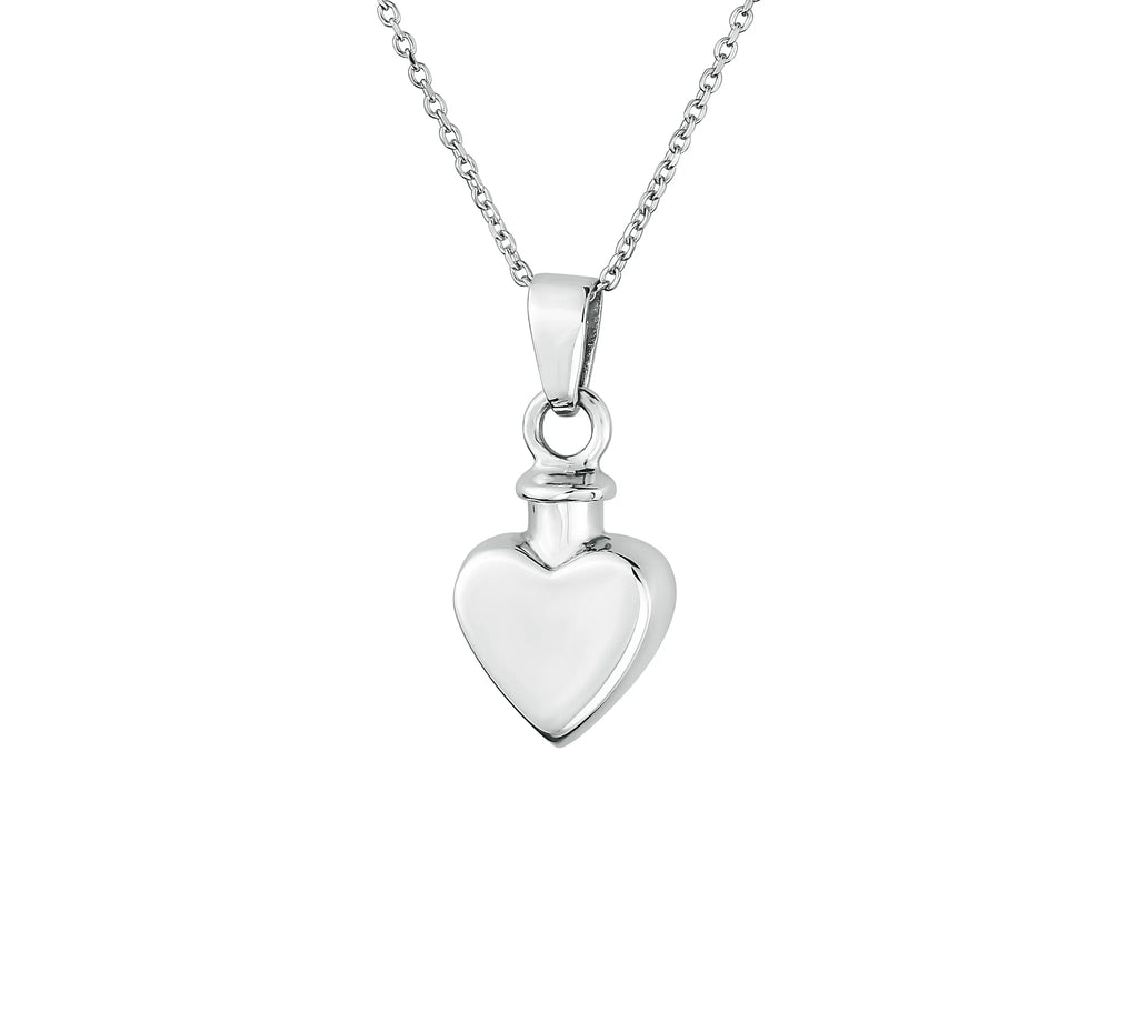 Sterling Silver Heart Urn Necklace