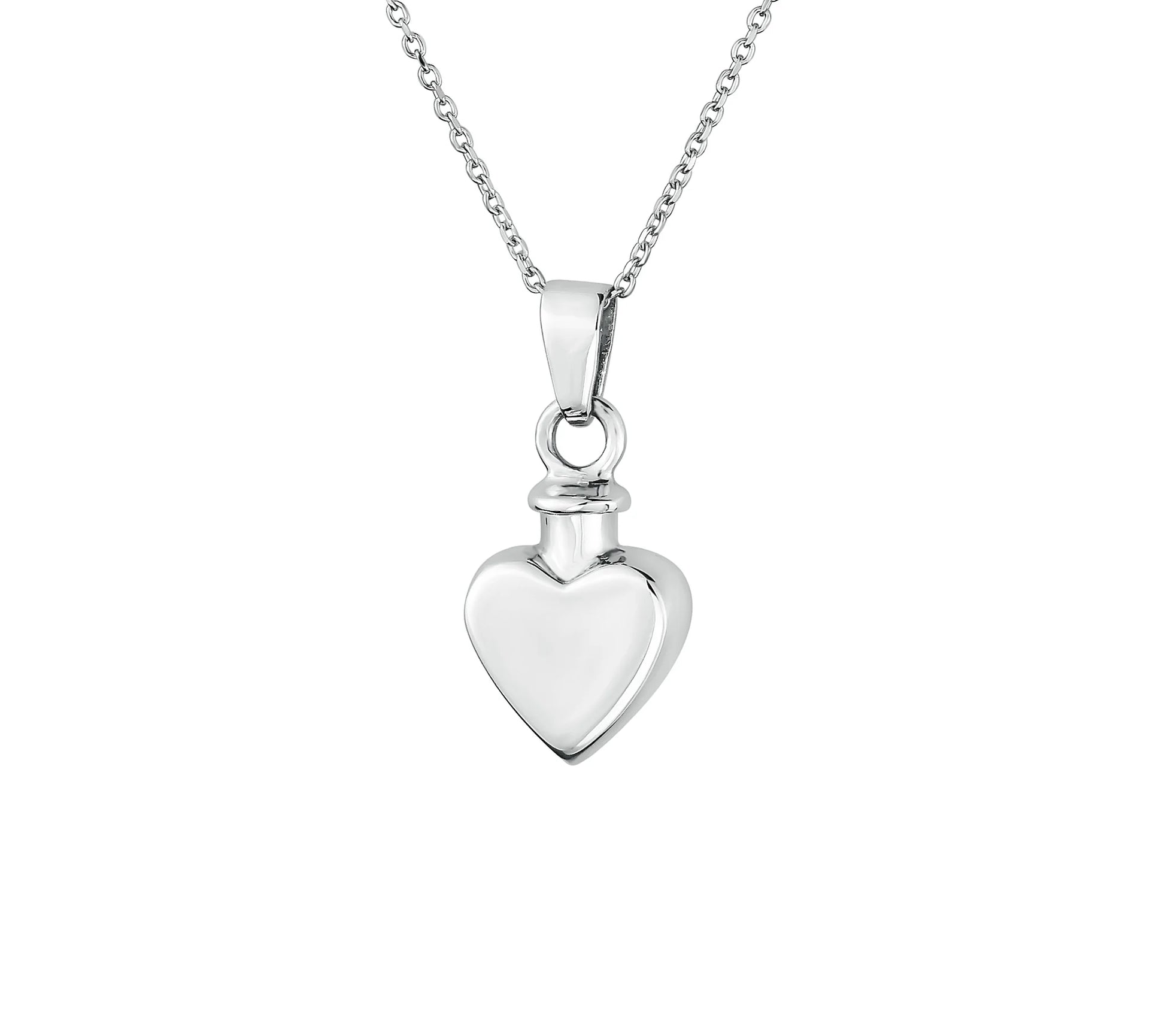 Sterling Silver Heart Urn Necklace