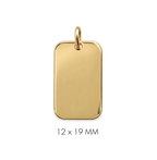 Handprint/Footprint Charm Necklace - 18K Solid Gold