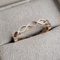 Solid Gold Eternity Marquise Ring